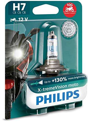 Ampoule pour Moto Philips X-tremeVision H7 (12972XV+BW)