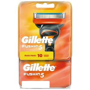Lot de 10 lames de rasoirs Gillette Fusion 5 (via 21.49€ sur la carte de fidélité)