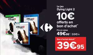 Précommande : Jeu Dying Light 2 sur PS4, PS5, XBox One/Series + 10€ en bon d'achat utilisable sur le JV
