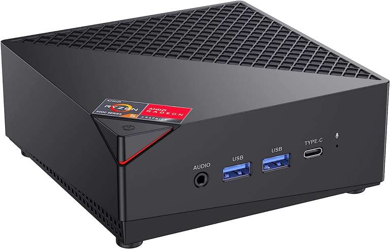 Mini PC AceMagician AM06 Pro - Ryzen 7 5800U, RAM 32Go, SSD 512Go, Vega 7, WiFi 6, W11 Pro (USB-C, HDMI, DP, 4x USB, 2x RJ45)- Vendeur tiers