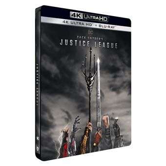 Coffret Blu-Ray Zack Snyder’s Justice League - 4K Ultra-HD + Blu-Ray-Édition boîtier SteelBook