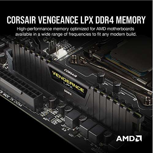 Kit mémoire RAM Corsair Vengeance LPX - 16 Go (2 x 8 Go), DDR4, 3200 MHz, C16
