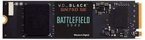 SSD interne M.2 NVMe PCie 4.0 Western Digital Black SN750 SE - 1 To + Battlefield 2042 sur PC