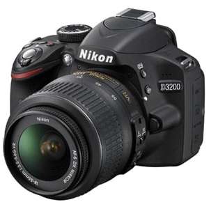 Appareil photo Reflex Nikon D3200 + Objectif AF-S DX VR 18-55mm f/3.5-5.6 (vendeur tiers)