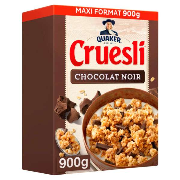 Lot de 2 boîtes de céréales Cruesli - Différentes variétés, 2x900g