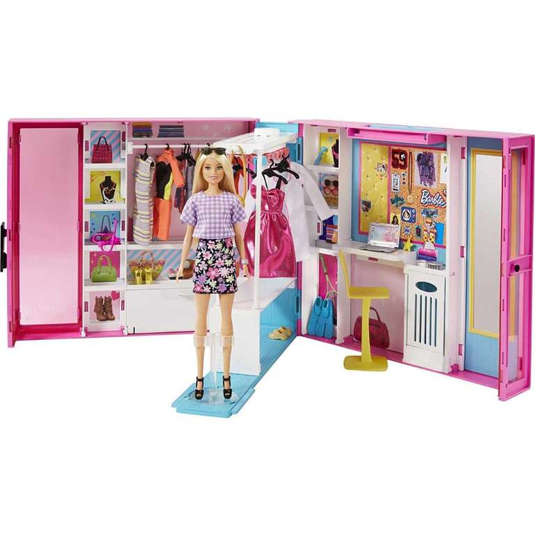 Barbie dressing poupée et accessoires (via 20€ sur la cagnotte)