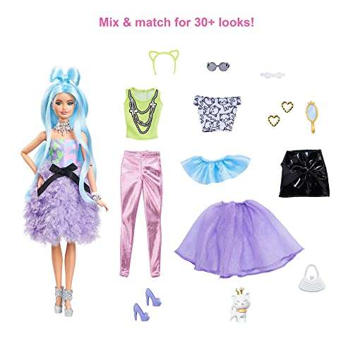 Poupée Barbie GYJ69 Extra Doll + accessoires