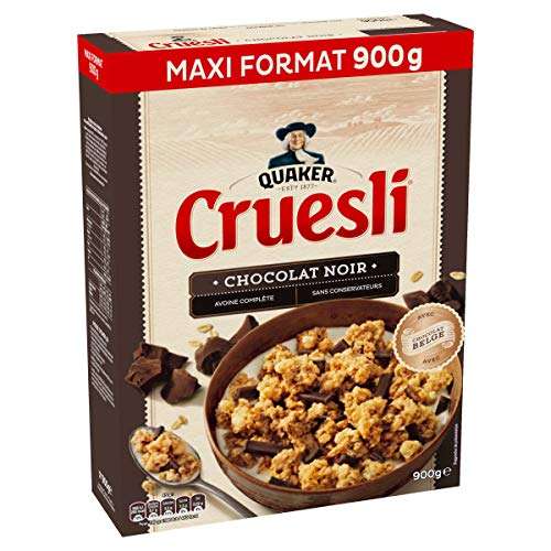 Céréales Complètes Chocolat Noir Quaker Cruesli - 900g
