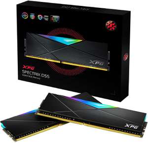 Kit mémoire RAM DDR4 AData XPG Spectrix D55 RGB (AX4U32008G16A-DB55) - 16 Go (2 x 8 Go), 3200 MHz, CL16
