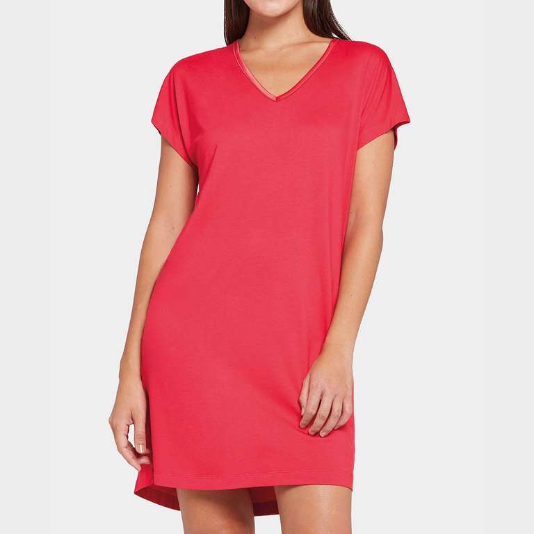 Sélection homewear femme impetus ex : chemise de nuit rouge du S au XL