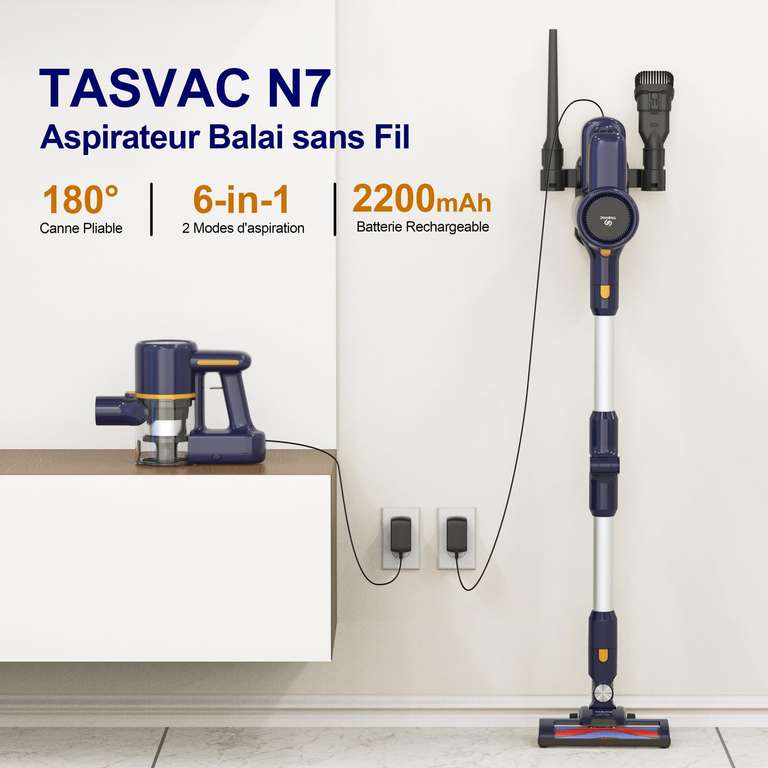 Aspirateur Balai sans Fil Tasvac - 20000Pa (vendeur tiers)
