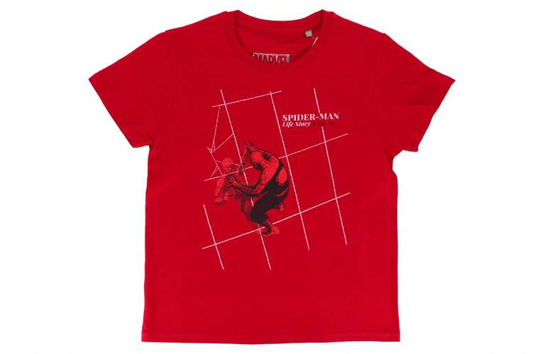 T-shirt enfant Spiderman Bio - 12 ans, rouge (sélection de magasins)