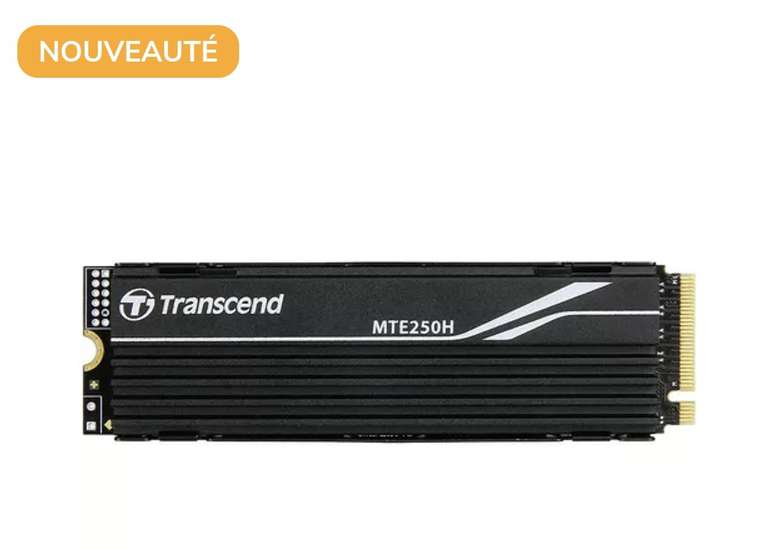 SSD M.2 NVMe Transcend TS2TMTE250H - 2 To, 7100 Mo/s, 6500 Mo/s, PCI-E 4.0