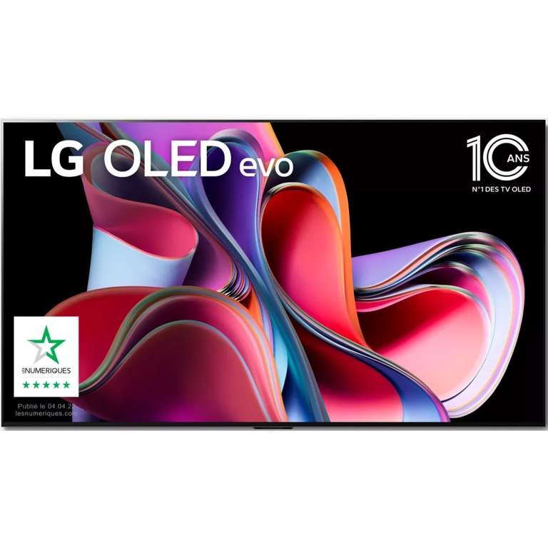 TV OLED 65" LG OLED65G3 (2023) - 4K UHD, 100Hz, HDR (via ODR de 400€)