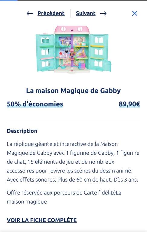 Gabby's Dollhouse Jeu De Cartes Magique à Prix Carrefour