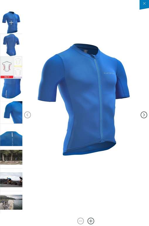 Maillot Vélo homme Van Rysel Neo racer - manches courtes, bleu électrique