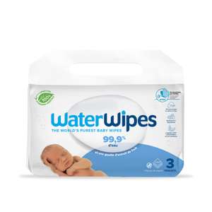 Lingettes humides bébé Water Wipes - 3x48 lingettes (Via 2.79€ sur Carte Fidélité)