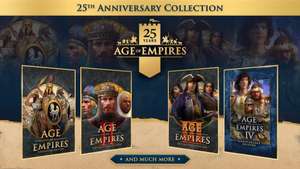 Collection Age of Empires 25th Anniversary: AOE + AOE II + AOE III + AOE IV + 7 DLC sur PC Windows (Dématérialisé, Clé Microsoft Argentine)