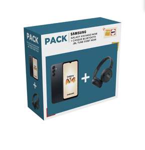 Pack Smartphone Samsung Galaxy 6,6" A14 64 Go Noir + Casque Bluetooth JBL Tune 510BT Noir