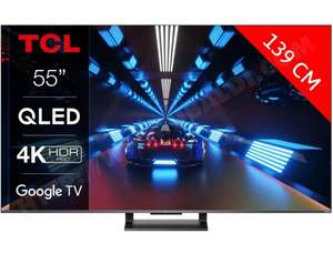 TV 55" TCL 55C731 (2022) - QLED, 4K, 144 Hz, HDR, Dolby Vision, FreeSync, Google TV (Via ODR 100€)