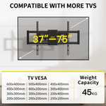 Support Mural TV à Mouvement Complet Alphamount, pour téléviseurs de 37 à 75" (Vendeur Tiers)