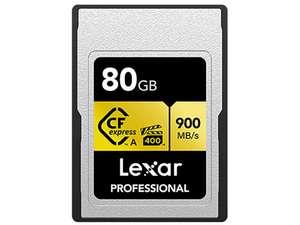 Carte mémoire Lexar Professional CFExpress - type A, 80Go Gold