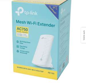 Répéteur / Amplificateur WiFi TP-Link RE190 - AC 750 Mbps, WiFi Extender, WiFi Booster