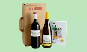 Abonnement 6 mois Mariage du palais par My Vitibox (Recevoir chaque mois deux bouteilles de vin à domicile)