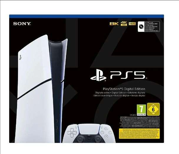Console Sony PS5 Slim Digital (Frontaliers Allemagne - via Remise Panier)