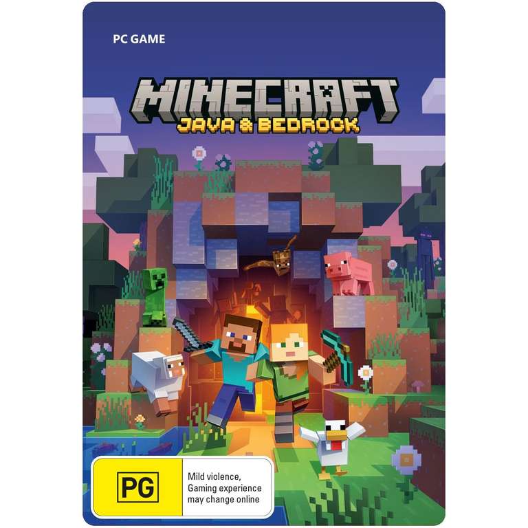 Minecraft Java + Bedrock Edition sur PC (Dématérialisé - Activation Turquie)