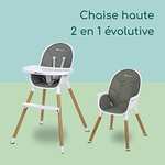 Chaise haute évolutive 2 en 1 Bebeconfort Avista - De 6 mois à 6 ans environ, Jusqu'à 30 kg