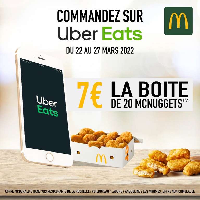 La boite de 20 chicken McNuggets (via Ubereats) - Mcdonald's La Rochelle (17)