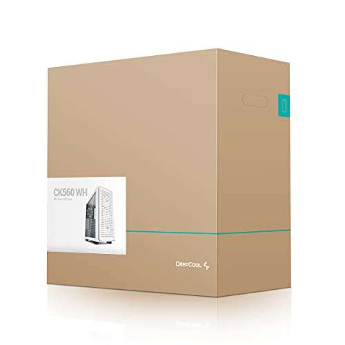 Boîtier PC ATX DeepCool CK560 WH avec 4 Ventilateurs 3RGB (vendeur tiers)