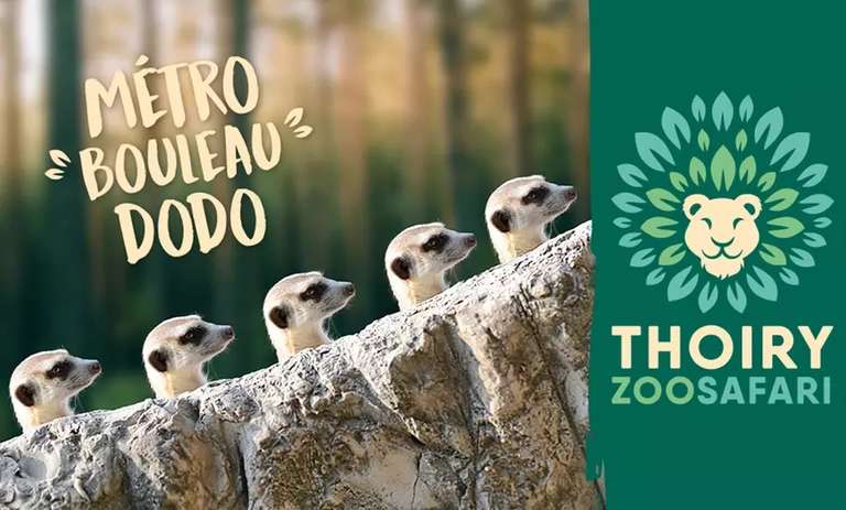 1 Billet adulte ou enfant pour le Zoo de Thoiry valable jusqu’au 30 juin
