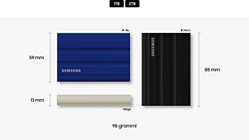 Samsung T7 Shield | Disque SSD Externe Portable - 2 To, Noir (via coupon + ODR de 50€)