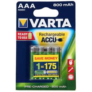 4 Piles rechargeables Varta L03 (retrait magasin)
