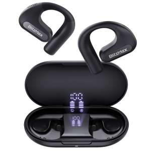 Ecouteurs sans fil à oreille ouverte BlitzMax BM-CT2 - Bluetooth 5.3, avec boîtier de chargement
