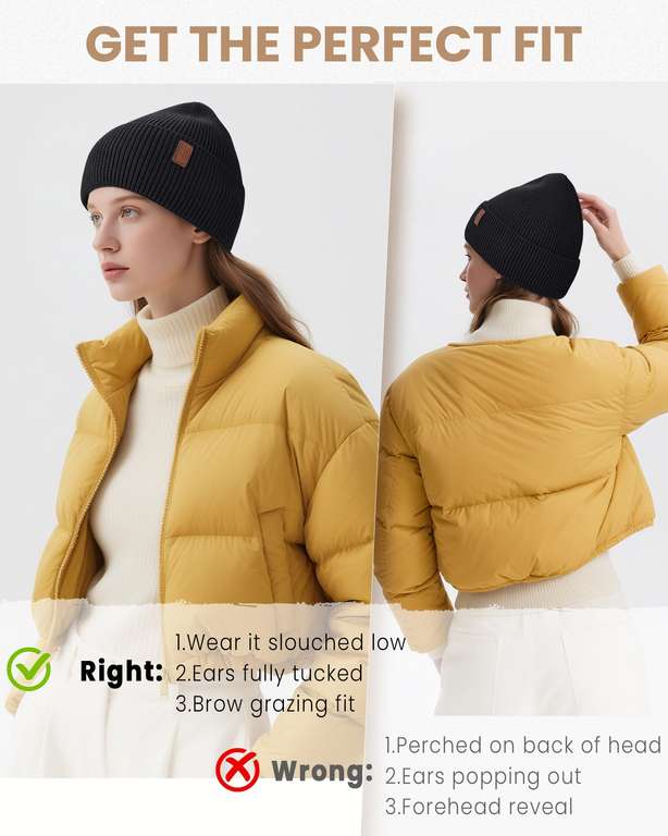 Bonnet D'hiver Doublé Polaire - Couleur Blanc Crème Et Café - Taille Unique Unisexe - Neuf Avec étiquettes