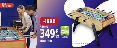 pas cher et discount  Baby foot, Auchan, Oublie moi