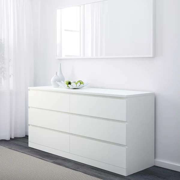 [Ikea Family] Sélection de produits en promotion - Ex : Commode Malm (6 Tiroirs, Blanc)