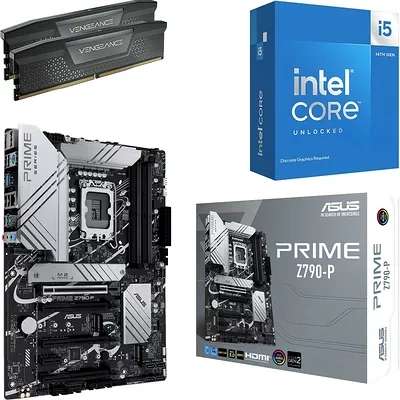 Kit évo - Processeur Intel Core i5-14600KF + Carte mère PRIME Z790-P + Mémoire RAM Corsair Vengeance 32Go 6000MHz + Dragon's Dogma 2 offert