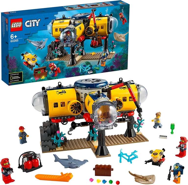 Jeu de construction Lego City Oceans 60265 - La Base d'exploration océanique