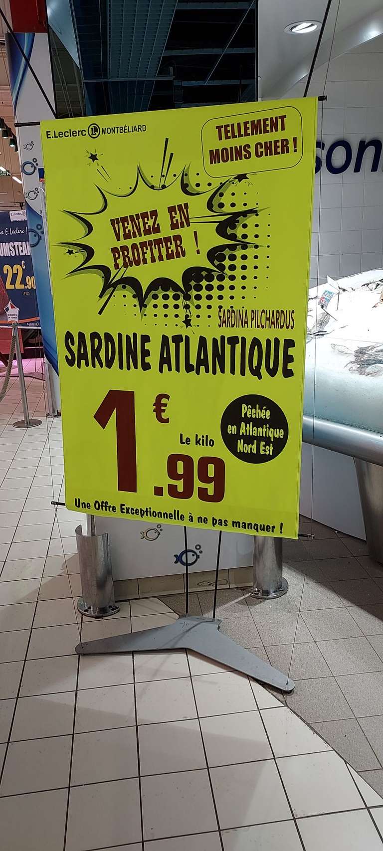 Sardine pêchée en Atlantique - 1Kg (Montbéliard 25)