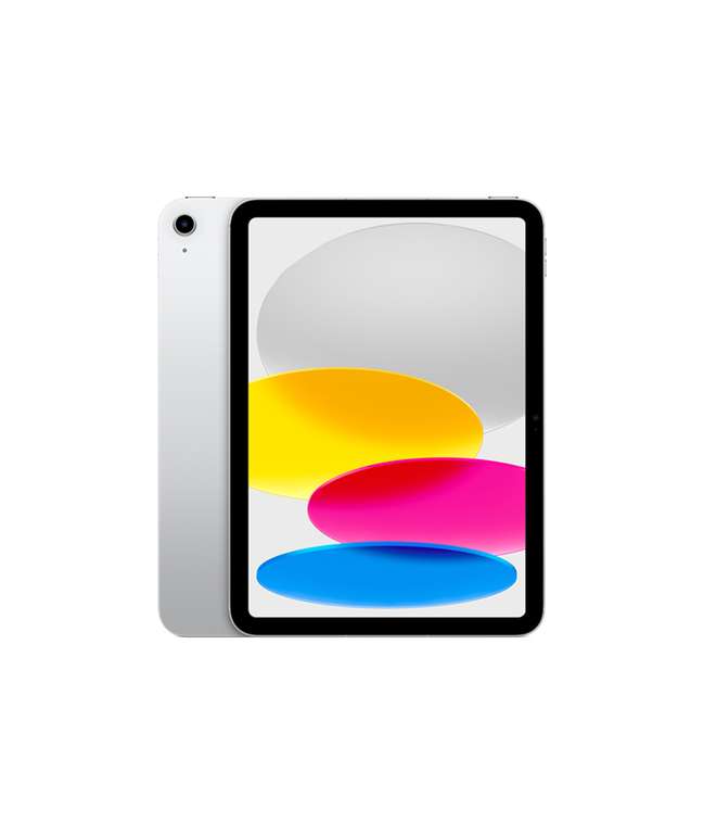 Tablette 10.9" Apple iPad 10 (2022) - Wi-Fi, 64 Go, Argent (+ 47€ offerts en Rakuten Points)