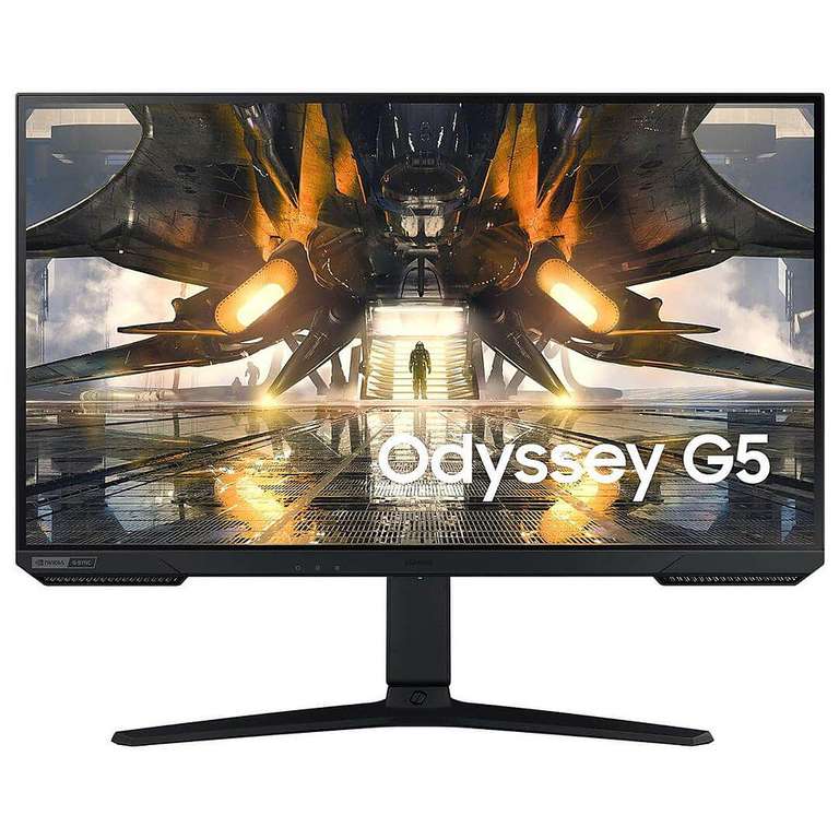 Écran de PC 27" Samsung Odyssey G5 S27AG500PP - IPS, QHD (2560 x 1440), 1 ms, 165 Hz, HDR10, FreeSync Premium/G-Sync (Via ODR de 40€)