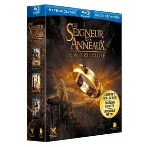Coffret Blu Ray Le Seigneur des Anneaux: La Trilogie - Steelbook (via 14,99€ sur la carte fidélité)