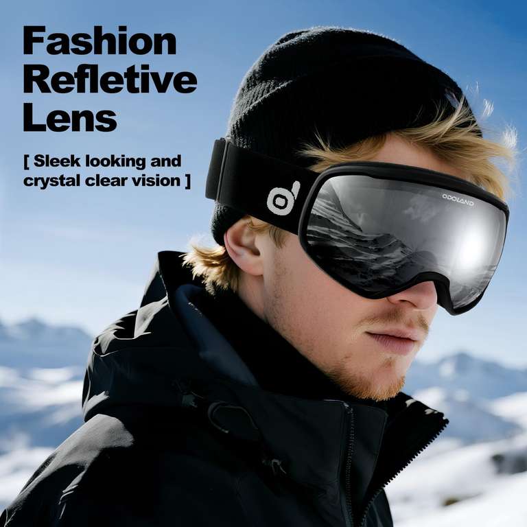 Ensemble Ski/Snow Odoland - Casque + Lunettes - Taille M (57-59 Cm) - Camouflage - Neuf