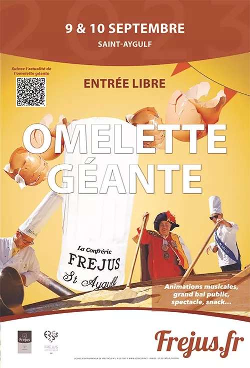Distribution gratuite de l'Omelette géante de 15 000 oeufs le 10 septembre - Saint-Aygulf (83)