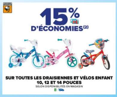 20% D'économies Sur Les Trottinettes, Les Puzzles, Les Voitures Majorette & 15% Sur Les Draisiennes Et Vélos Enfant
