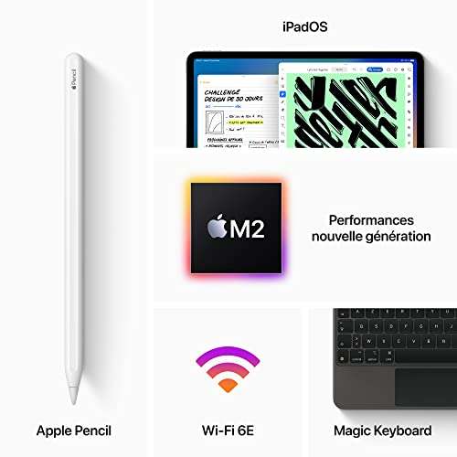 Tablette tactile 11" Apple iPad Pro M2 (2022) - 128 Go